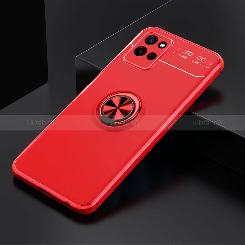 Custodia Silicone Ultra Sottile Morbida Cover con Magnetico Anello Supporto SD1 per Realme V11 5G