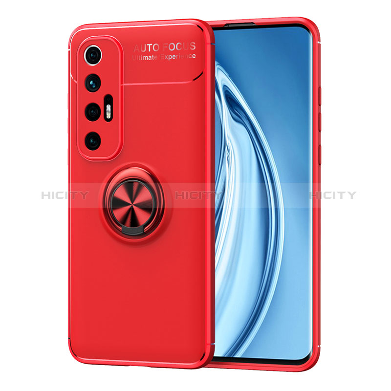 Custodia Silicone Ultra Sottile Morbida Cover con Magnetico Anello Supporto SD1 per Xiaomi Mi 10S 5G