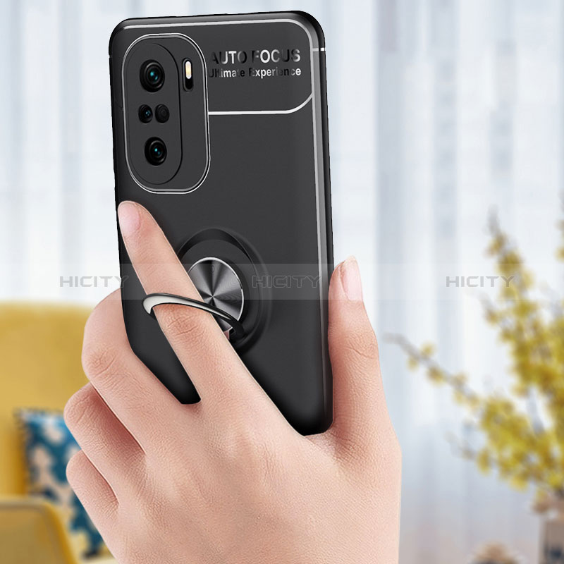 Custodia Silicone Ultra Sottile Morbida Cover con Magnetico Anello Supporto SD1 per Xiaomi Mi 11X Pro 5G