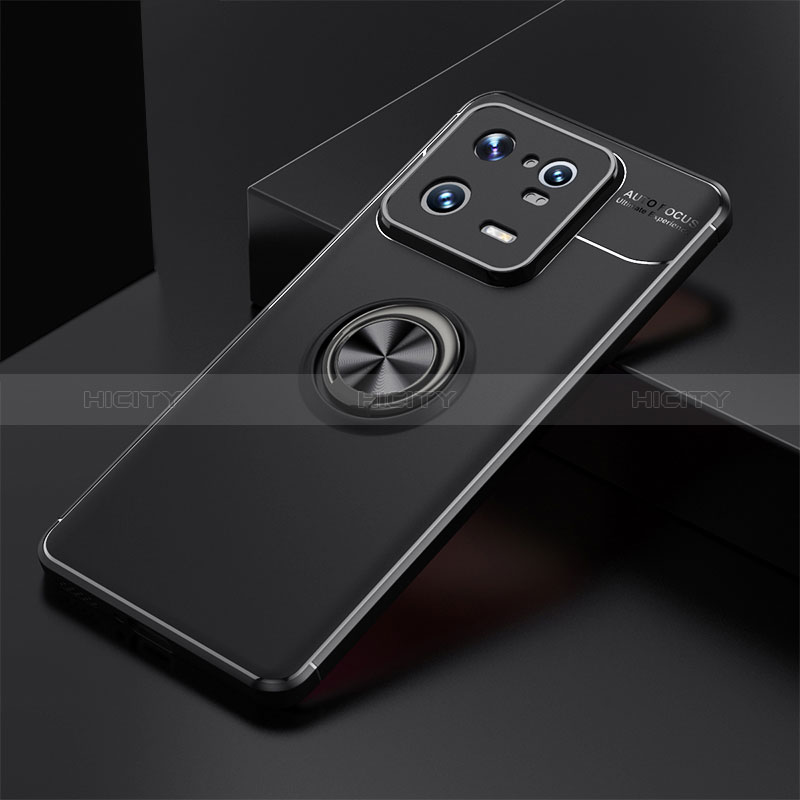 Custodia Silicone Ultra Sottile Morbida Cover con Magnetico Anello Supporto SD1 per Xiaomi Mi 13 Pro 5G