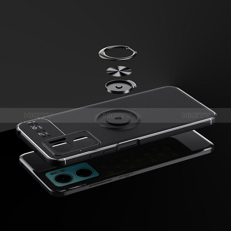 Custodia Silicone Ultra Sottile Morbida Cover con Magnetico Anello Supporto SD1 per Xiaomi Redmi 11 Prime 5G