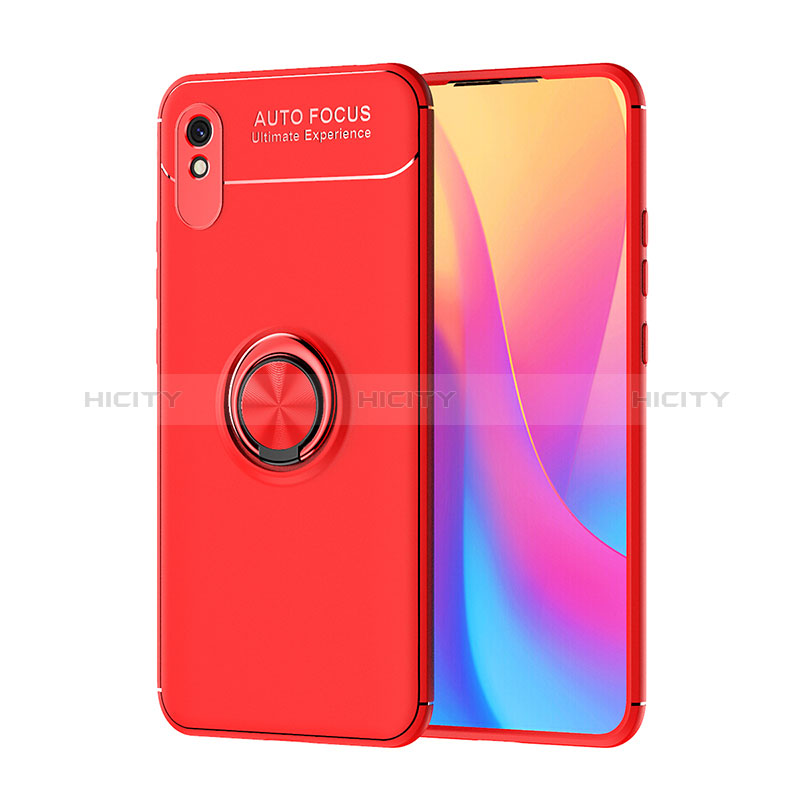 Custodia Silicone Ultra Sottile Morbida Cover con Magnetico Anello Supporto SD1 per Xiaomi Redmi 9A