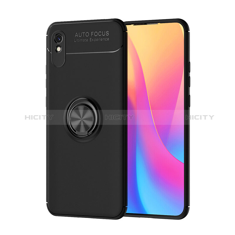 Custodia Silicone Ultra Sottile Morbida Cover con Magnetico Anello Supporto SD1 per Xiaomi Redmi 9A