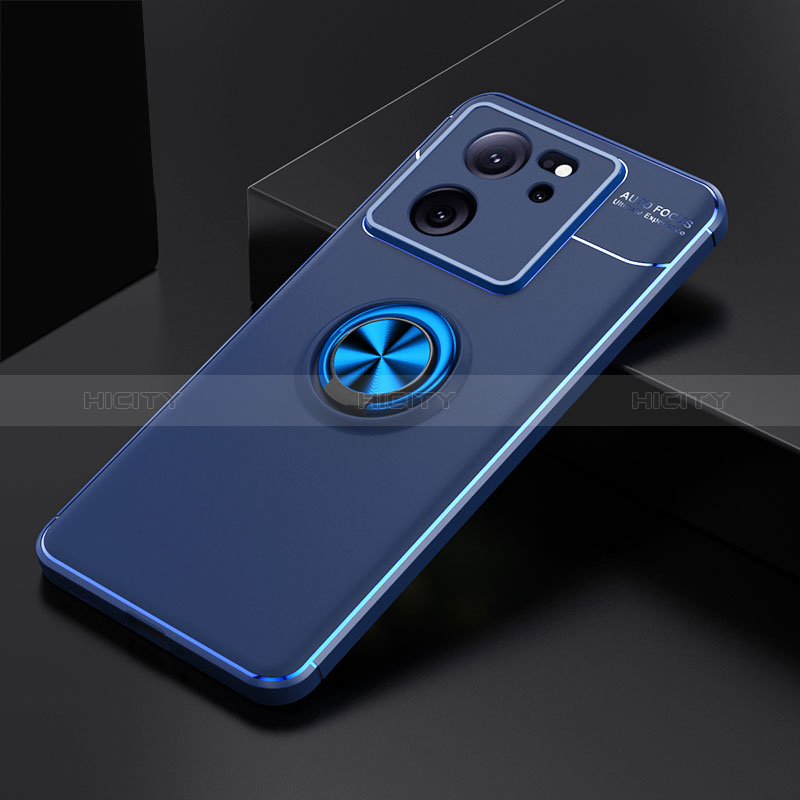 Custodia Silicone Ultra Sottile Morbida Cover con Magnetico Anello Supporto SD1 per Xiaomi Redmi K60 Ultra 5G