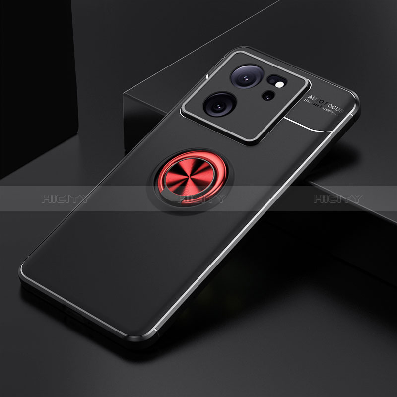 Custodia Silicone Ultra Sottile Morbida Cover con Magnetico Anello Supporto SD1 per Xiaomi Redmi K60 Ultra 5G