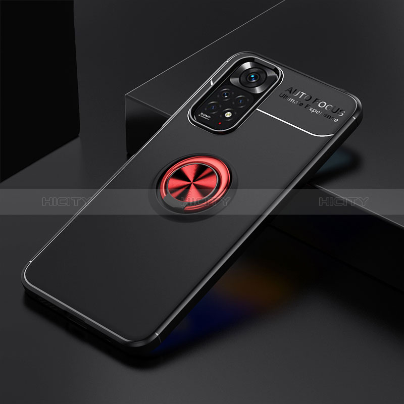 Custodia Silicone Ultra Sottile Morbida Cover con Magnetico Anello Supporto SD1 per Xiaomi Redmi Note 11 4G (2022)