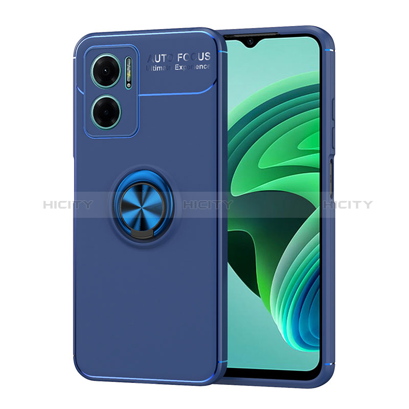 Custodia Silicone Ultra Sottile Morbida Cover con Magnetico Anello Supporto SD1 per Xiaomi Redmi Note 11E 5G