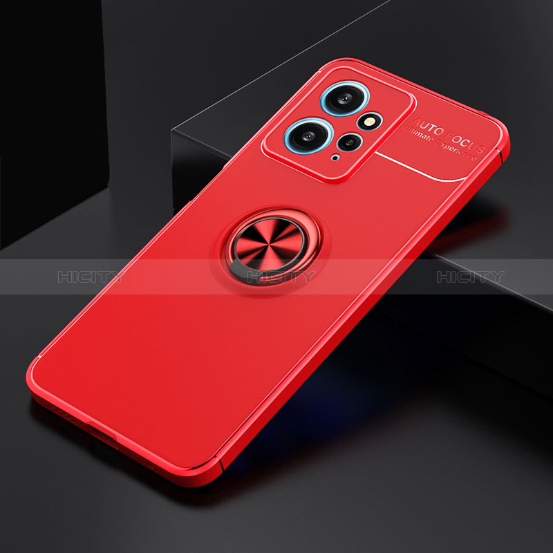 Custodia Silicone Ultra Sottile Morbida Cover con Magnetico Anello Supporto SD1 per Xiaomi Redmi Note 12 4G