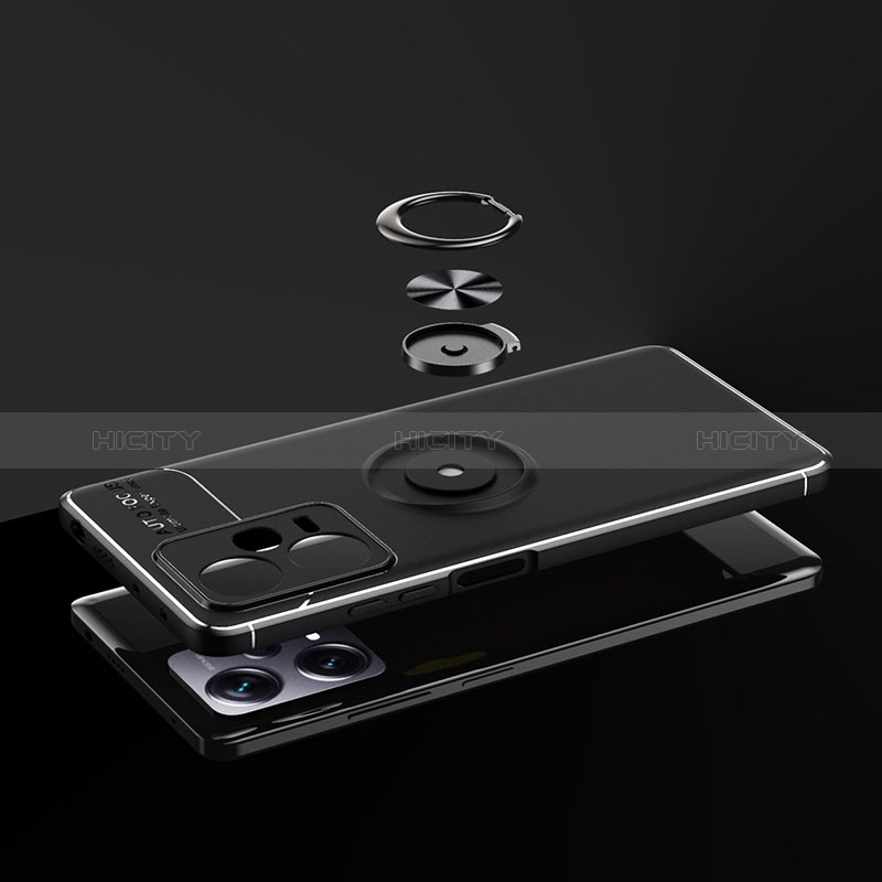Custodia Silicone Ultra Sottile Morbida Cover con Magnetico Anello Supporto SD1 per Xiaomi Redmi Note 12 Explorer