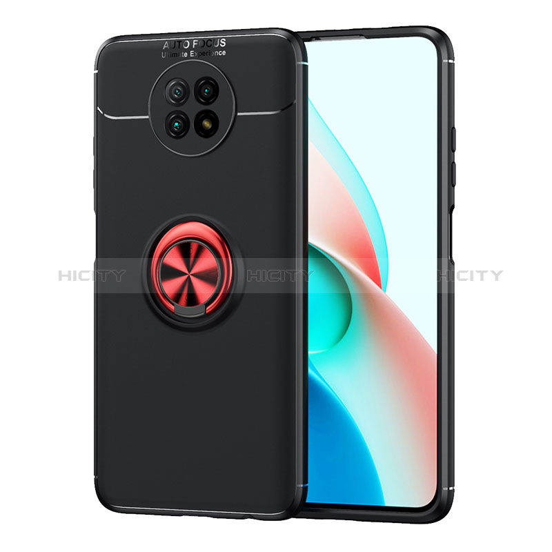 Custodia Silicone Ultra Sottile Morbida Cover con Magnetico Anello Supporto SD1 per Xiaomi Redmi Note 9 5G