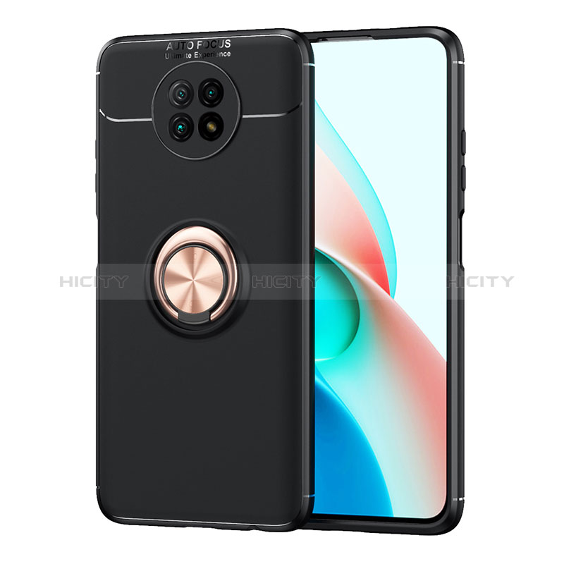 Custodia Silicone Ultra Sottile Morbida Cover con Magnetico Anello Supporto SD1 per Xiaomi Redmi Note 9 5G