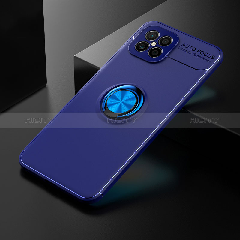 Custodia Silicone Ultra Sottile Morbida Cover con Magnetico Anello Supporto SD2 per Huawei Nova 8 SE 4G