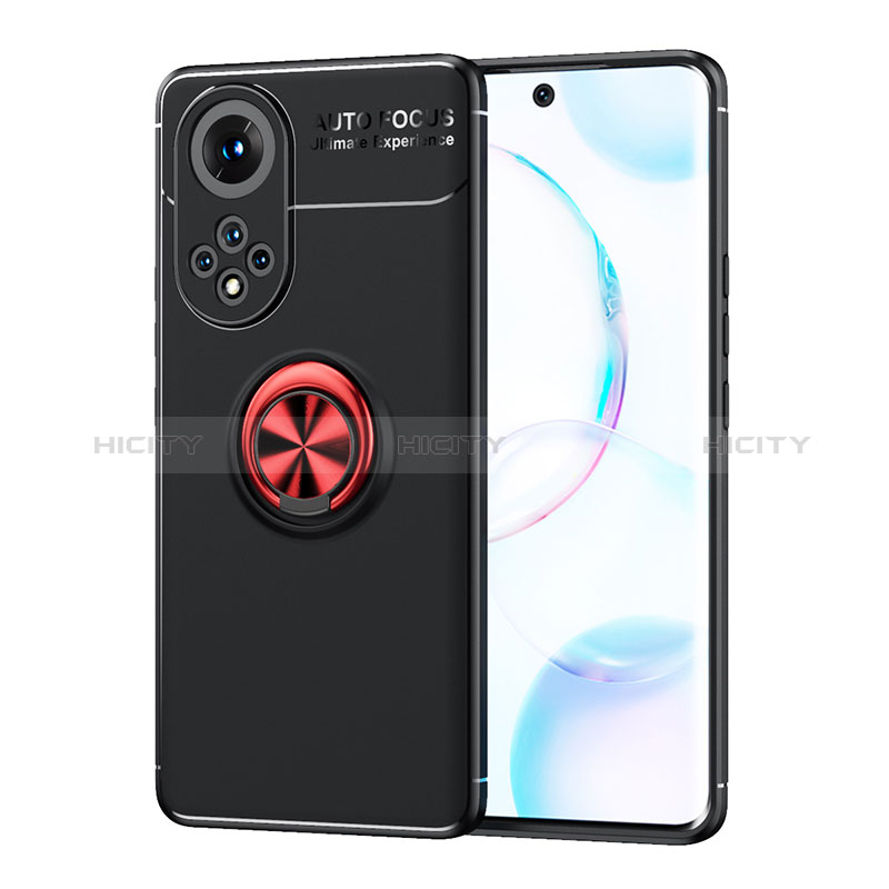 Custodia Silicone Ultra Sottile Morbida Cover con Magnetico Anello Supporto SD2 per Huawei Nova 9