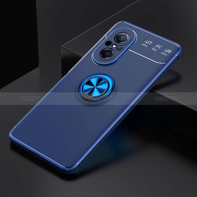 Custodia Silicone Ultra Sottile Morbida Cover con Magnetico Anello Supporto SD2 per Huawei Nova 9 SE