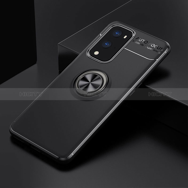 Custodia Silicone Ultra Sottile Morbida Cover con Magnetico Anello Supporto SD2 per OnePlus 9 Pro 5G