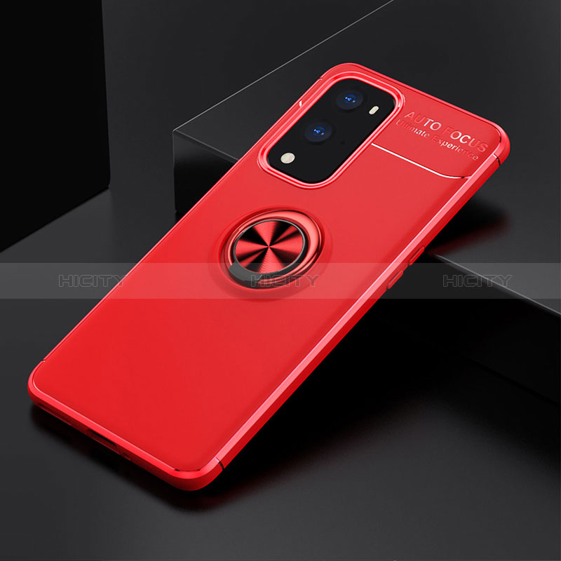 Custodia Silicone Ultra Sottile Morbida Cover con Magnetico Anello Supporto SD2 per OnePlus 9 Pro 5G