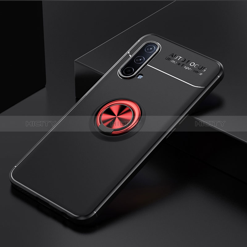 Custodia Silicone Ultra Sottile Morbida Cover con Magnetico Anello Supporto SD2 per OnePlus Nord CE 5G