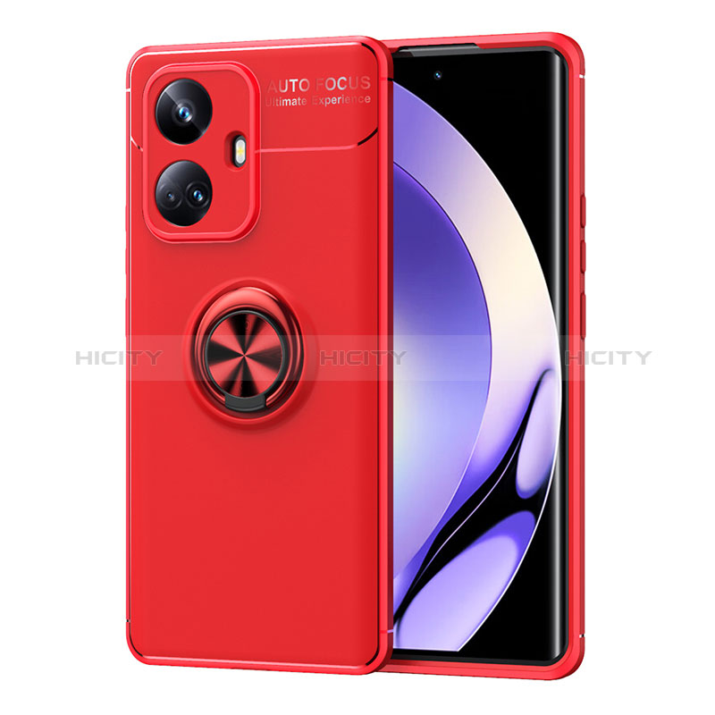 Custodia Silicone Ultra Sottile Morbida Cover con Magnetico Anello Supporto SD2 per Realme 10 Pro+ Plus 5G