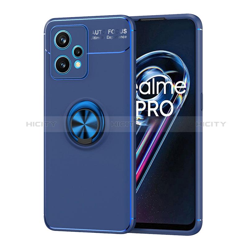 Custodia Silicone Ultra Sottile Morbida Cover con Magnetico Anello Supporto SD2 per Realme 9 Pro 5G