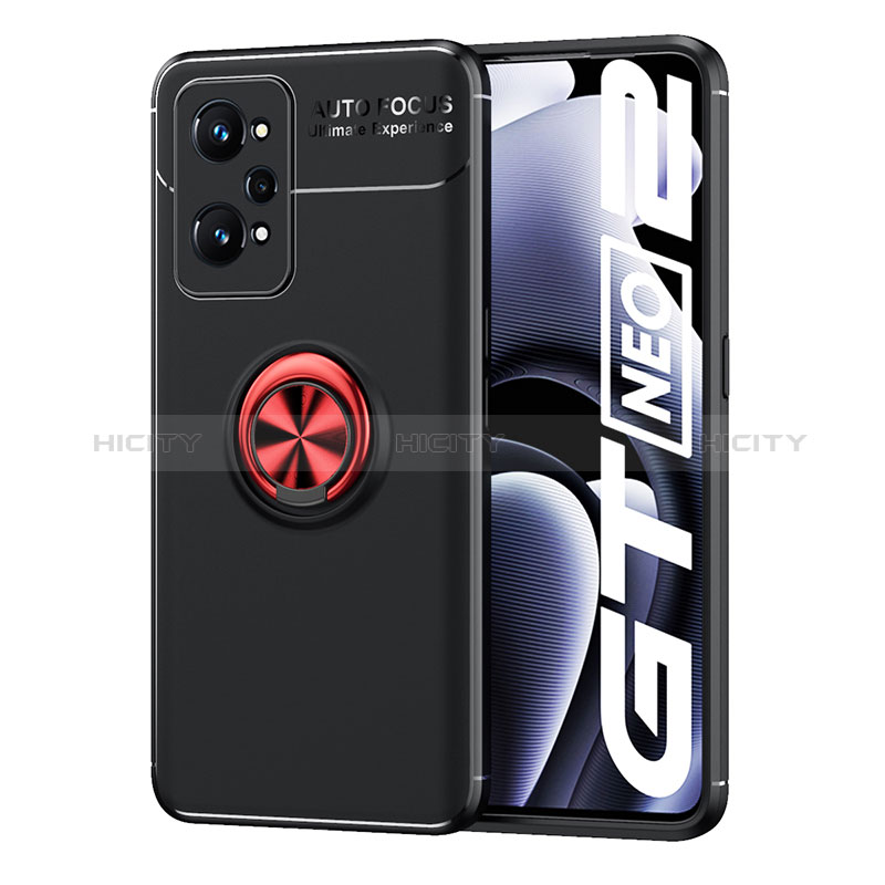 Custodia Silicone Ultra Sottile Morbida Cover con Magnetico Anello Supporto SD2 per Realme Q5 Pro 5G