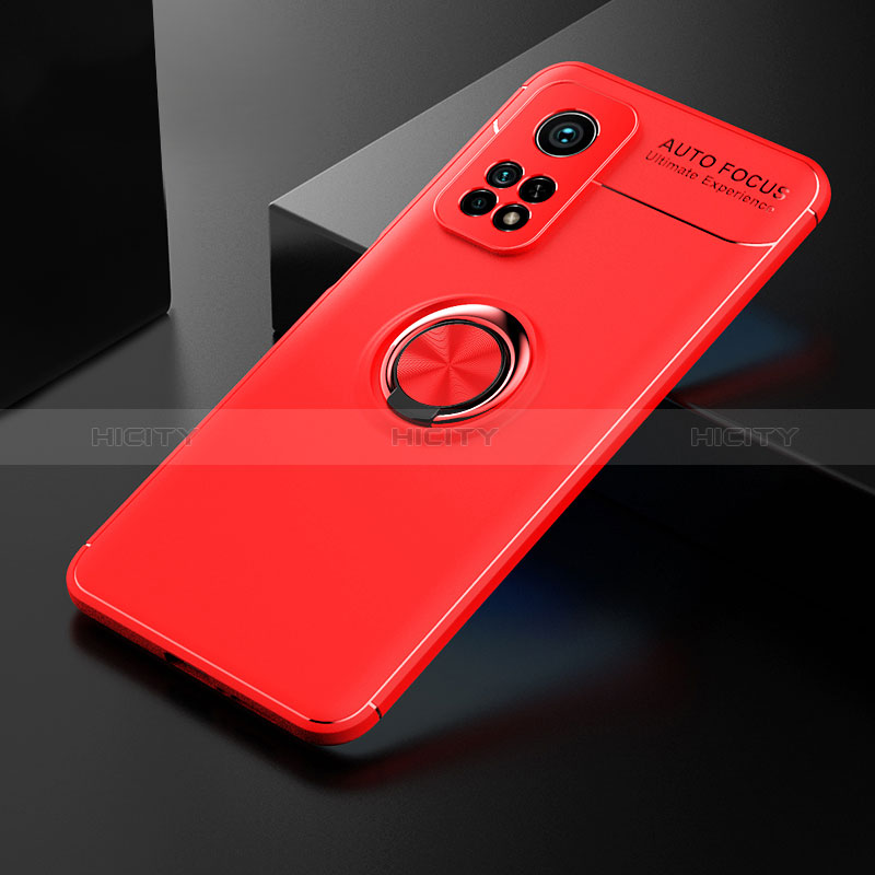 Custodia Silicone Ultra Sottile Morbida Cover con Magnetico Anello Supporto SD2 per Xiaomi Mi 10T 5G