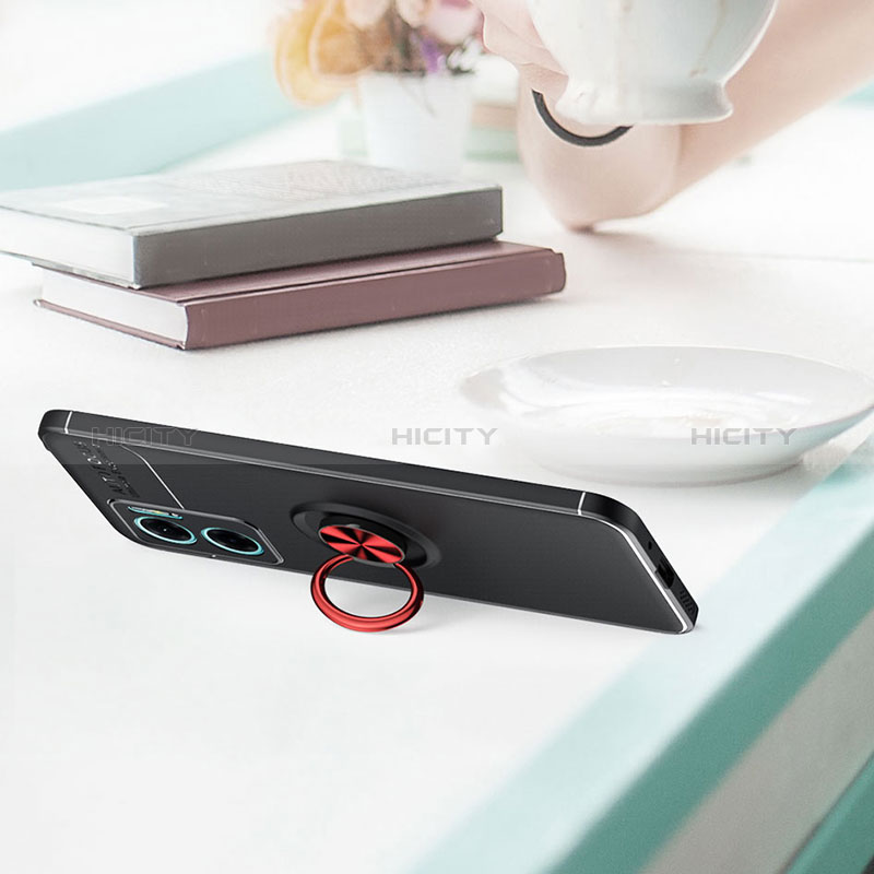 Custodia Silicone Ultra Sottile Morbida Cover con Magnetico Anello Supporto SD2 per Xiaomi Redmi 10 Prime Plus 5G