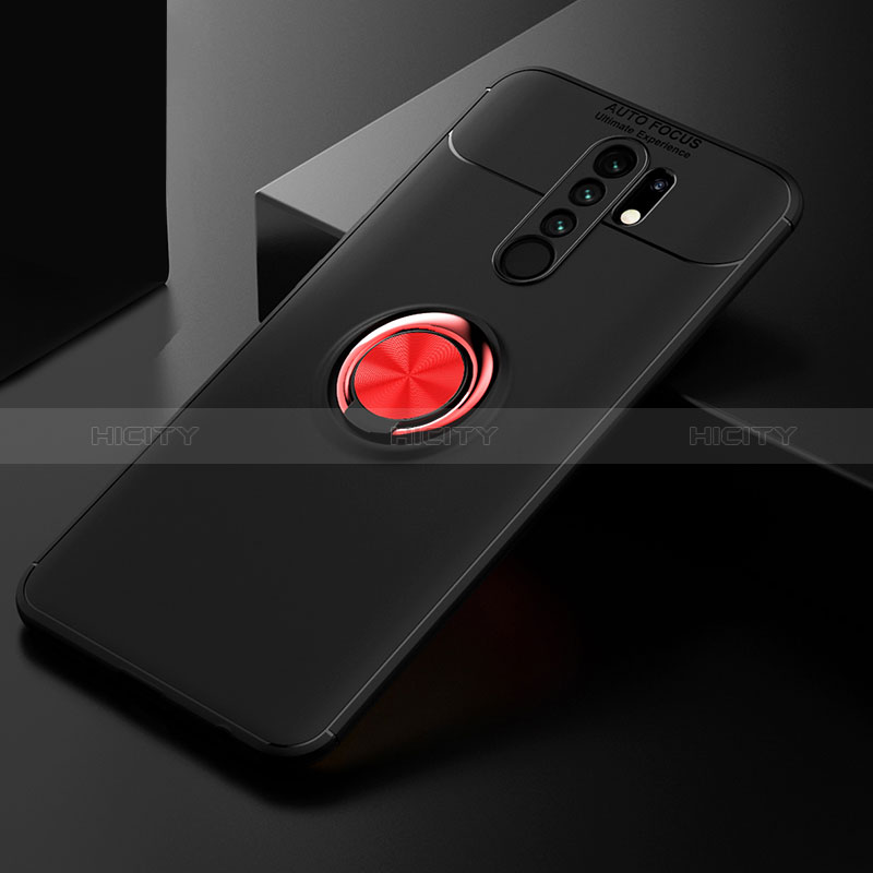 Custodia Silicone Ultra Sottile Morbida Cover con Magnetico Anello Supporto SD2 per Xiaomi Redmi 9