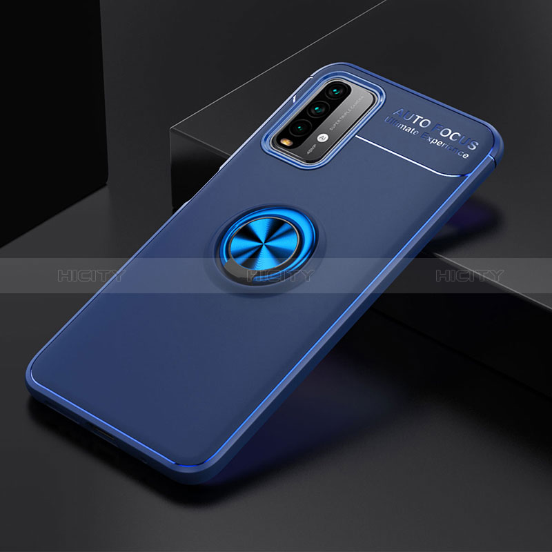 Custodia Silicone Ultra Sottile Morbida Cover con Magnetico Anello Supporto SD2 per Xiaomi Redmi 9 Power