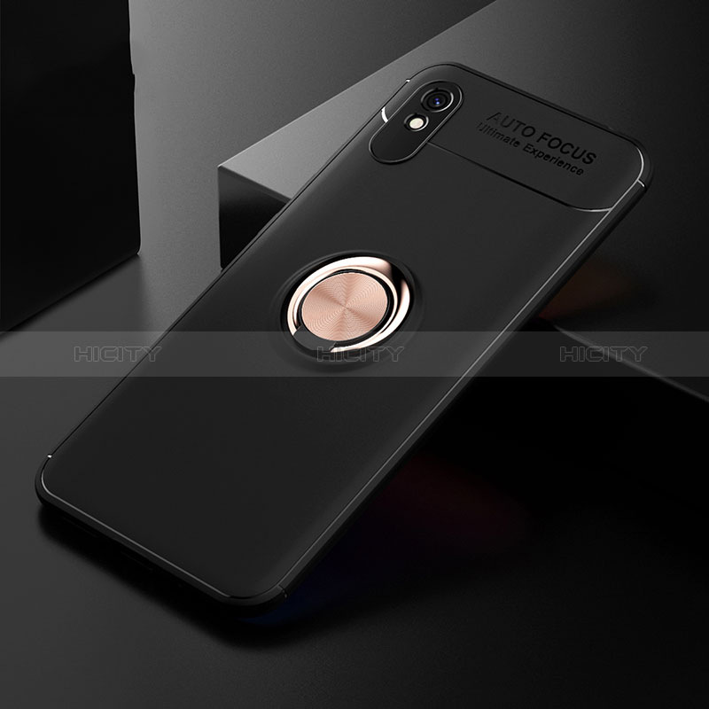 Custodia Silicone Ultra Sottile Morbida Cover con Magnetico Anello Supporto SD2 per Xiaomi Redmi 9A