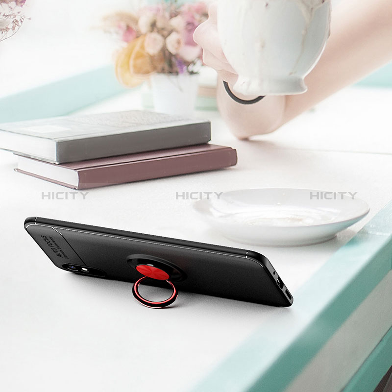 Custodia Silicone Ultra Sottile Morbida Cover con Magnetico Anello Supporto SD2 per Xiaomi Redmi 9i