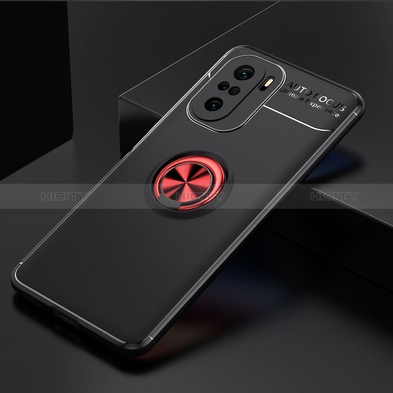 Custodia Silicone Ultra Sottile Morbida Cover con Magnetico Anello Supporto SD2 per Xiaomi Redmi K40 Pro 5G