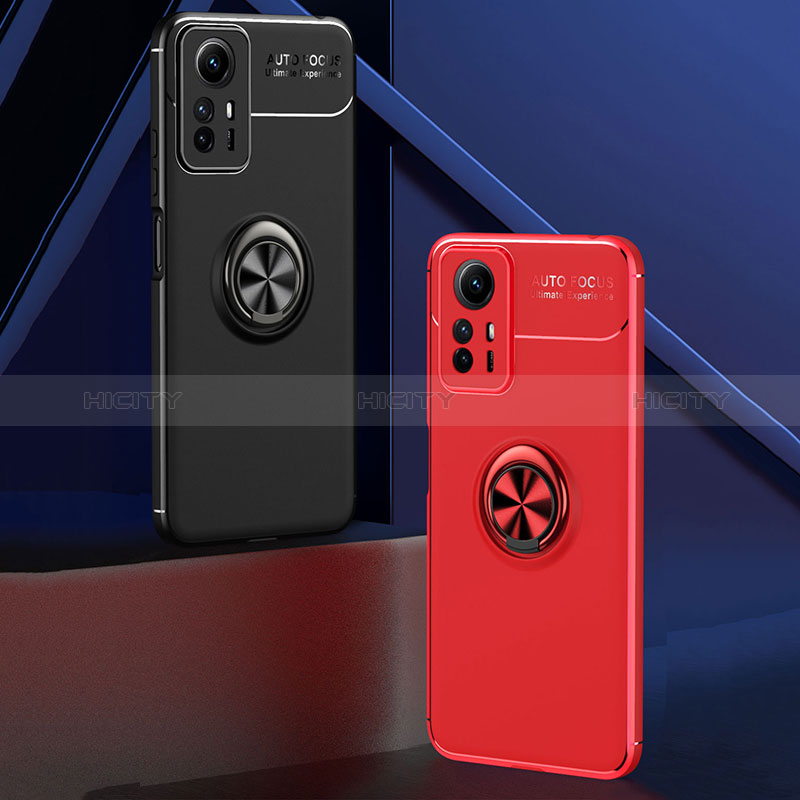 Custodia Silicone Ultra Sottile Morbida Cover con Magnetico Anello Supporto SD2 per Xiaomi Redmi Note 12S