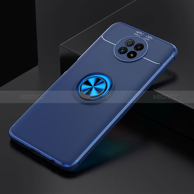 Custodia Silicone Ultra Sottile Morbida Cover con Magnetico Anello Supporto SD2 per Xiaomi Redmi Note 9 5G