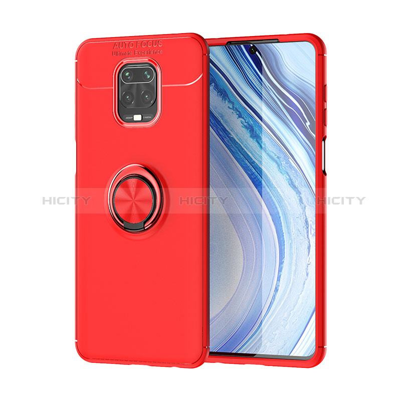 Custodia Silicone Ultra Sottile Morbida Cover con Magnetico Anello Supporto SD2 per Xiaomi Redmi Note 9 Pro