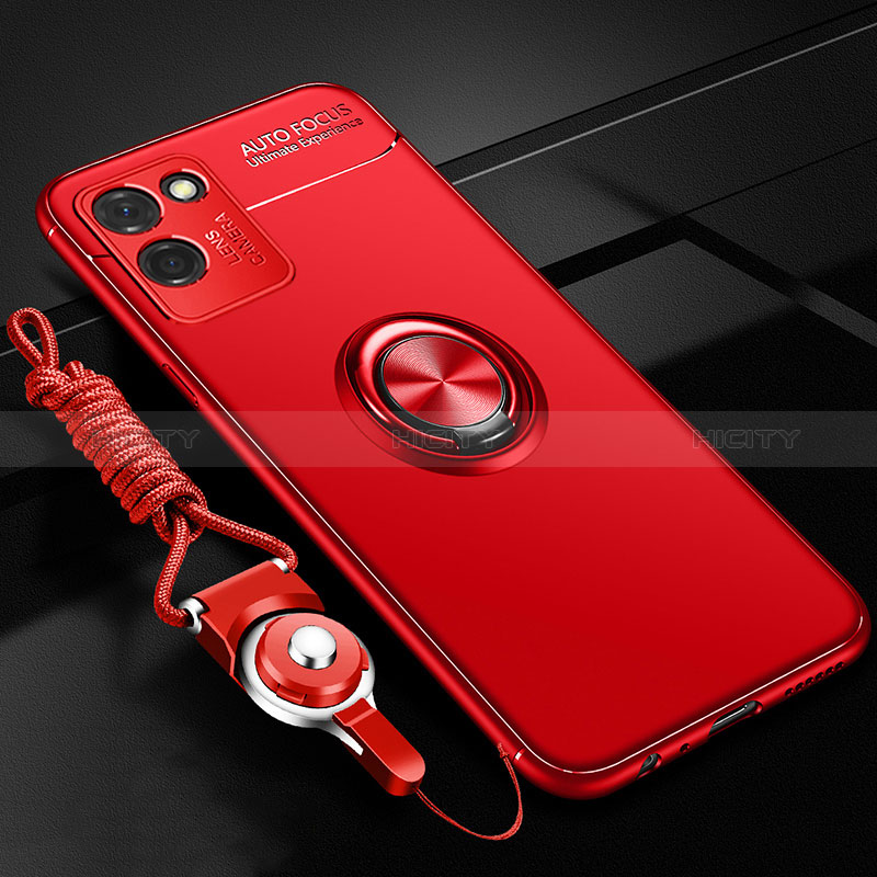 Custodia Silicone Ultra Sottile Morbida Cover con Magnetico Anello Supporto SD3 per Realme V11s 5G