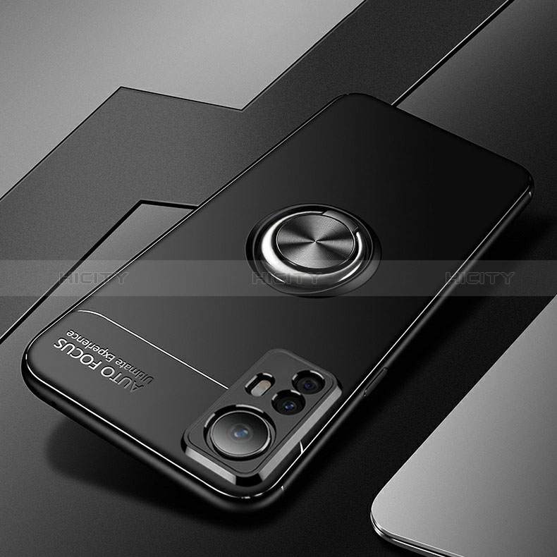 Custodia Silicone Ultra Sottile Morbida Cover con Magnetico Anello Supporto SD3 per Xiaomi Mi 12T 5G