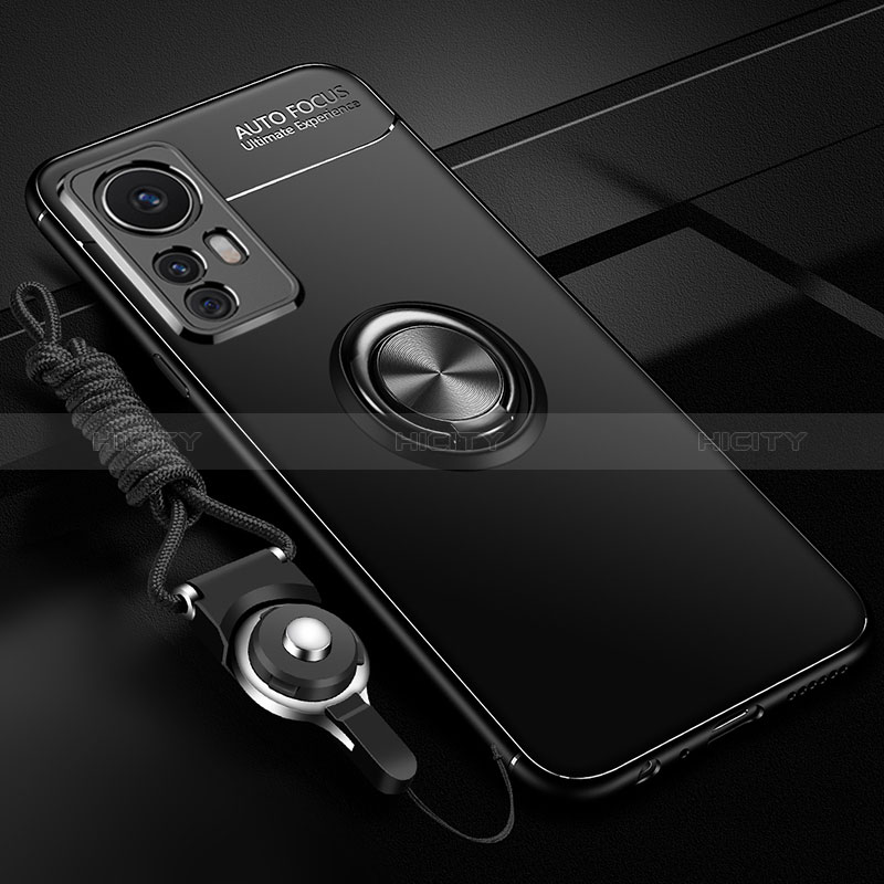 Custodia Silicone Ultra Sottile Morbida Cover con Magnetico Anello Supporto SD3 per Xiaomi Mi 12T 5G