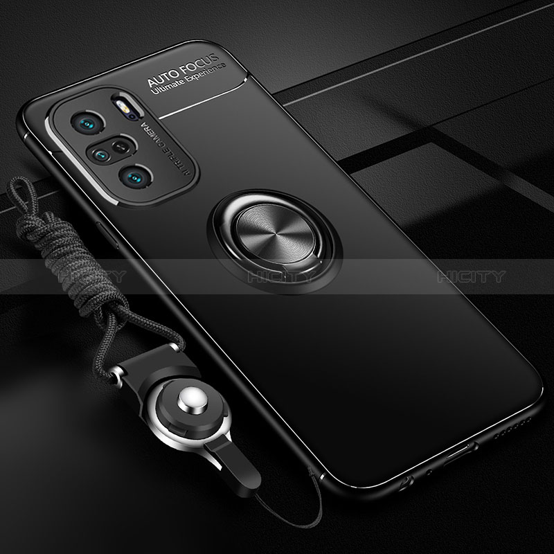 Custodia Silicone Ultra Sottile Morbida Cover con Magnetico Anello Supporto SD3 per Xiaomi Poco F3 5G