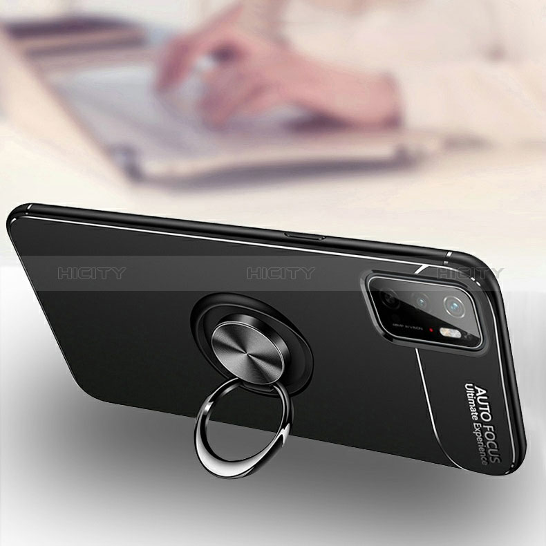 Custodia Silicone Ultra Sottile Morbida Cover con Magnetico Anello Supporto SD3 per Xiaomi Redmi Note 11E 5G