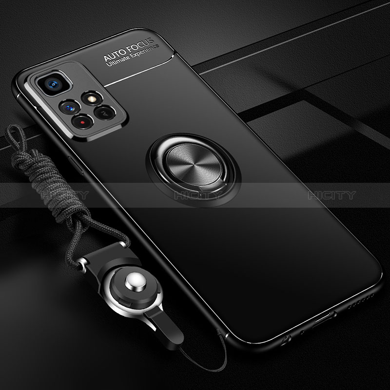 Custodia Silicone Ultra Sottile Morbida Cover con Magnetico Anello Supporto SD3 per Xiaomi Redmi Note 11S 5G