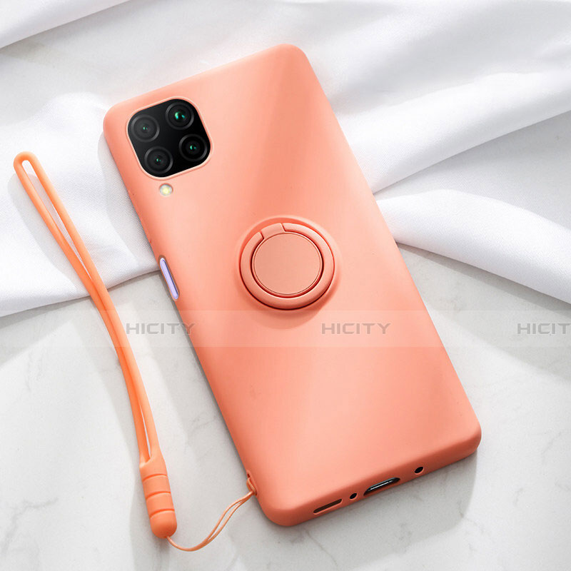 Custodia Silicone Ultra Sottile Morbida Cover con Magnetico Anello Supporto T01 per Huawei Nova 6 SE