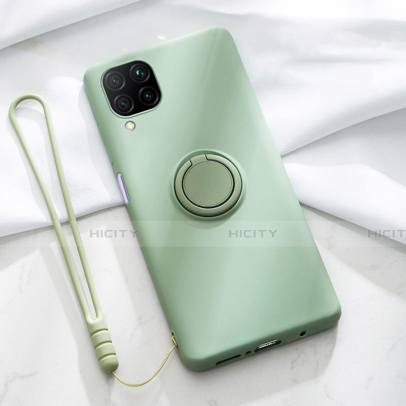 Custodia Silicone Ultra Sottile Morbida Cover con Magnetico Anello Supporto T01 per Huawei Nova 6 SE