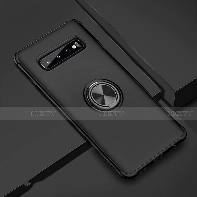 Custodia Silicone Ultra Sottile Morbida Cover con Magnetico Anello Supporto T01 per Samsung Galaxy S10 5G