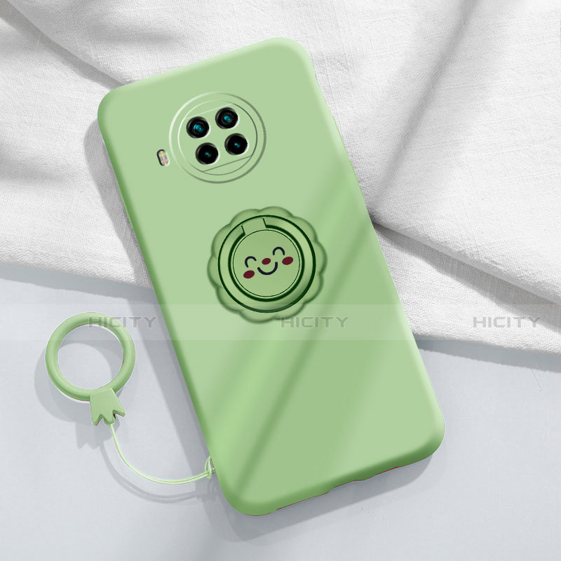 Custodia Silicone Ultra Sottile Morbida Cover con Magnetico Anello Supporto T01 per Xiaomi Mi 10T Lite 5G