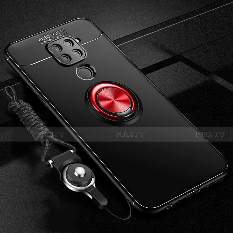 Custodia Silicone Ultra Sottile Morbida Cover con Magnetico Anello Supporto T01 per Xiaomi Redmi 10X 4G