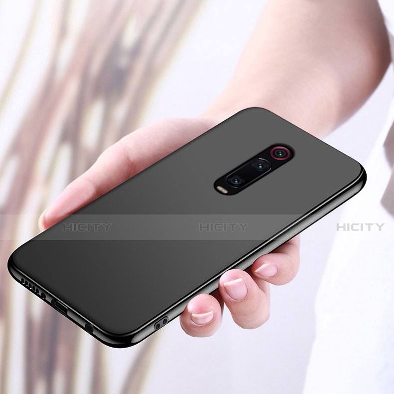 Custodia Silicone Ultra Sottile Morbida Cover con Magnetico Anello Supporto T03 per Xiaomi Mi 9T