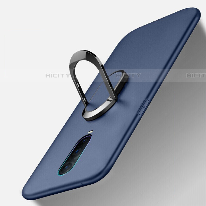 Custodia Silicone Ultra Sottile Morbida Cover con Magnetico Anello Supporto T04 per Oppo RX17 Pro