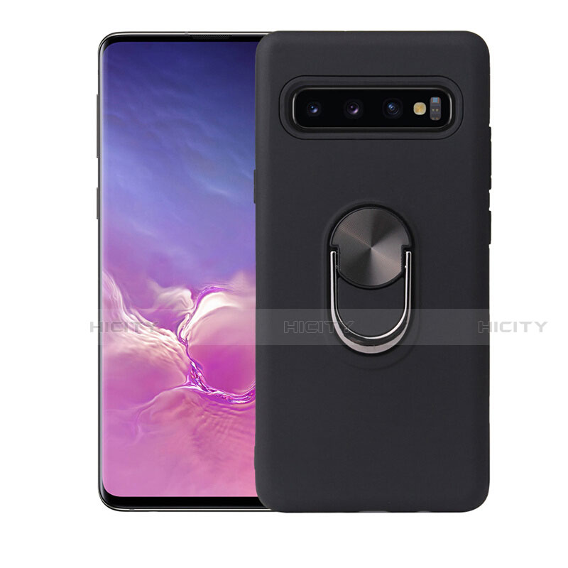 Custodia Silicone Ultra Sottile Morbida Cover con Magnetico Anello Supporto T07 per Samsung Galaxy S10 5G