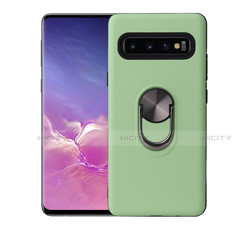 Custodia Silicone Ultra Sottile Morbida Cover con Magnetico Anello Supporto T07 per Samsung Galaxy S10 5G