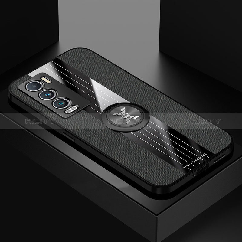 Custodia Silicone Ultra Sottile Morbida Cover con Magnetico Anello Supporto X01L per Realme GT Master Explorer 5G